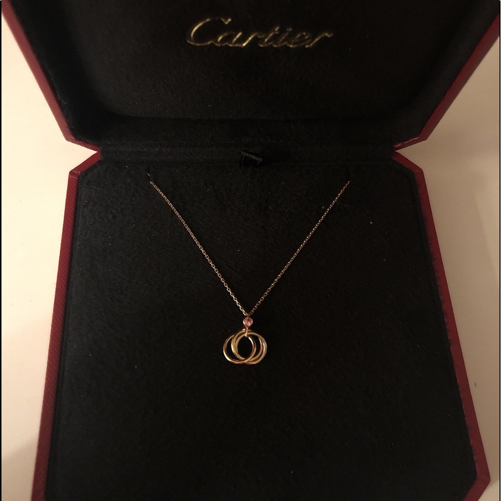 Limited Edition! Cartier trinity necklace sapphire